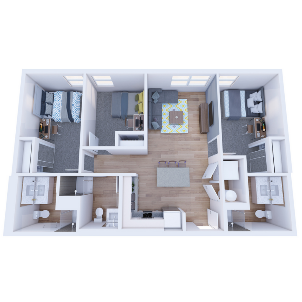 3BR/3BA – Terrace