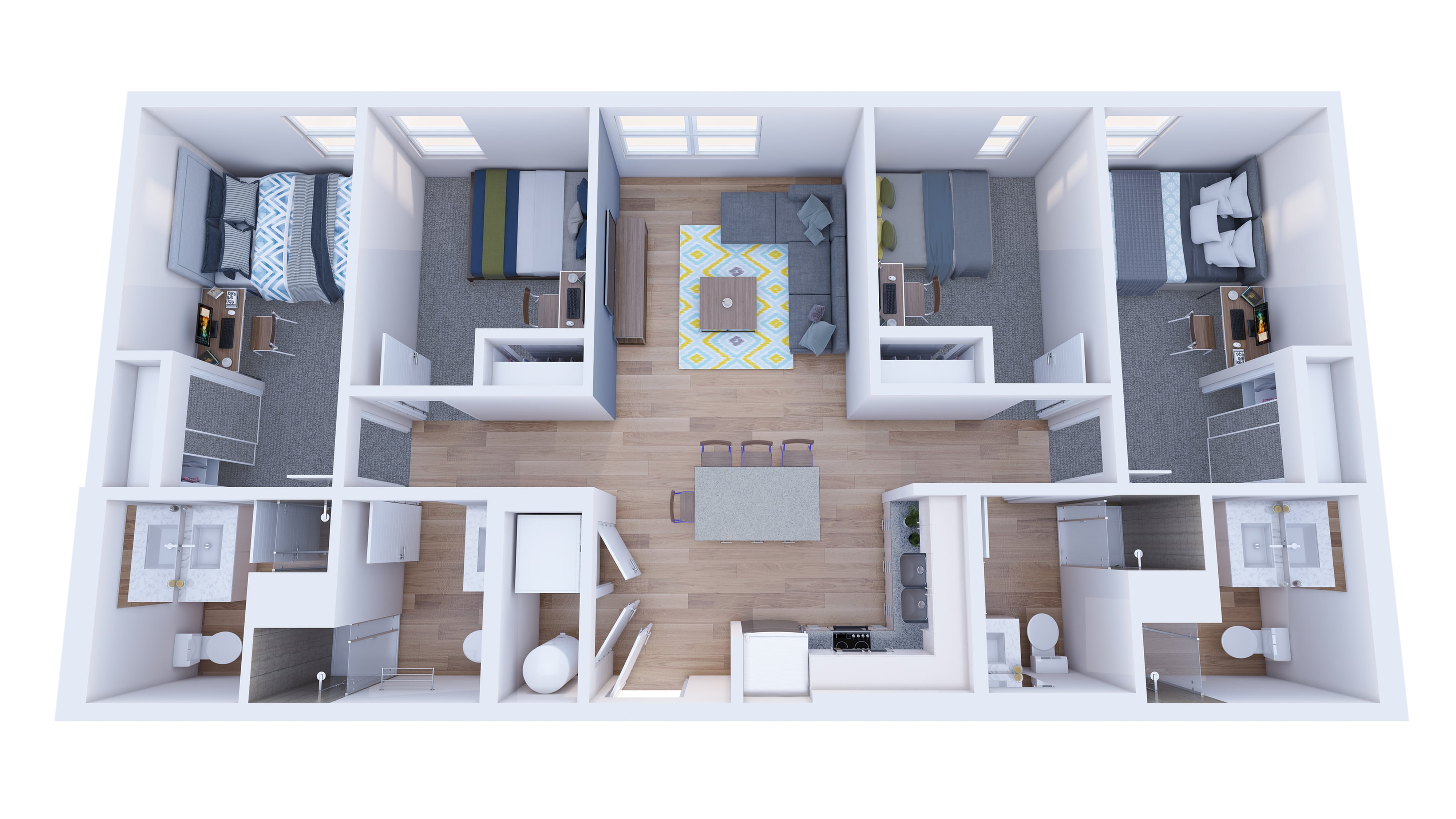 4BR/4BA – Premium floor plan