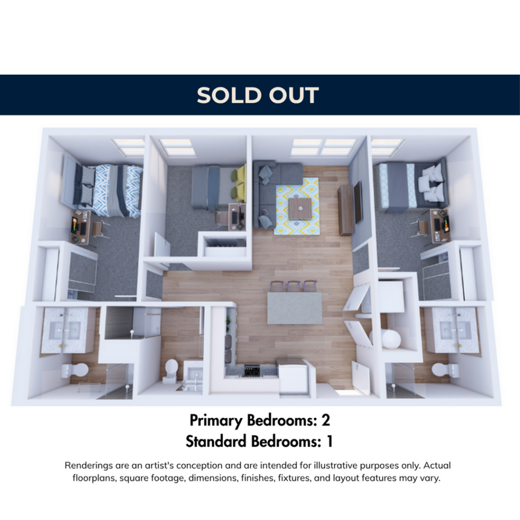 3BR/3BA – Premium
