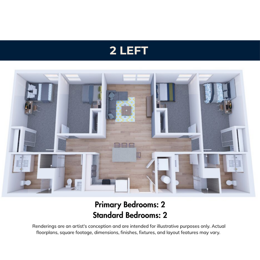 4BR/4BA – Premium floor plan