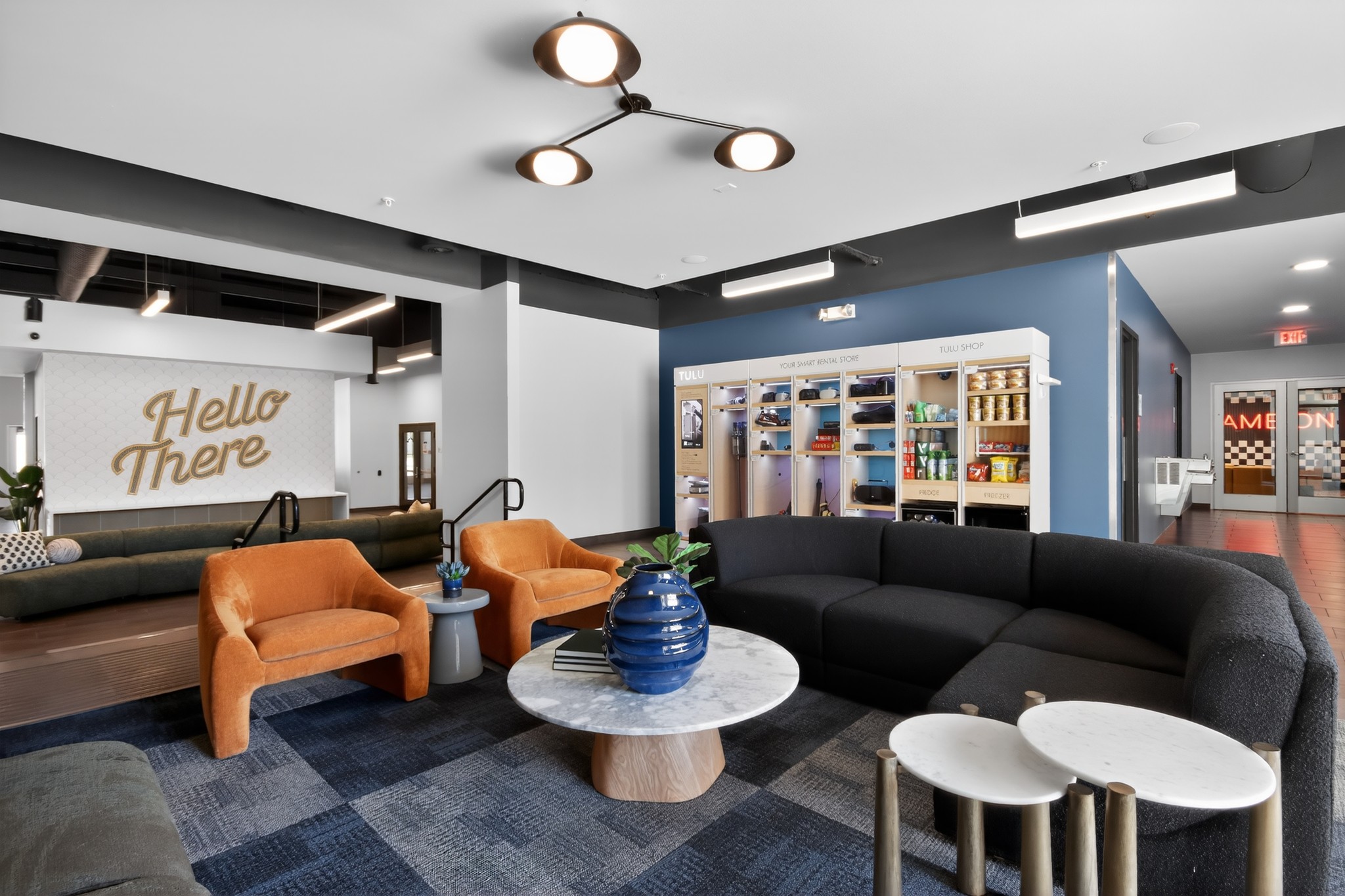 Resident lounge and grab-and-go shop
